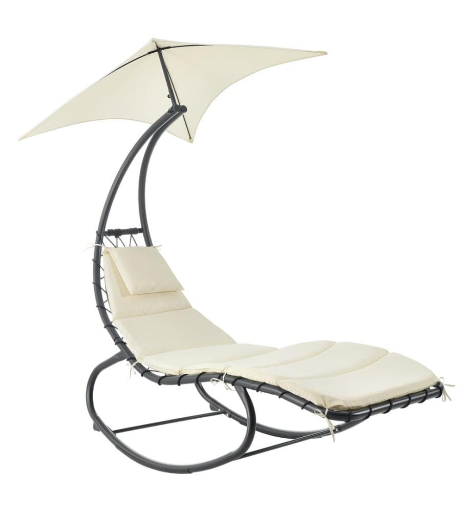 Schaukelliege Lamia mit Dach 160 kg Beige