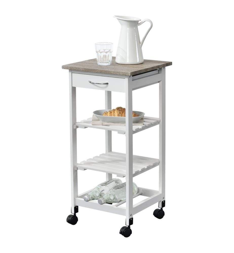 Servierwagen Biel 76x37x37 cm Rollwagen mit Schublade