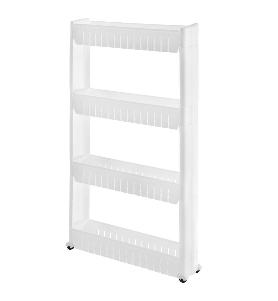 Rollregal 102x12x54.5 cm Rollwagen Weiss