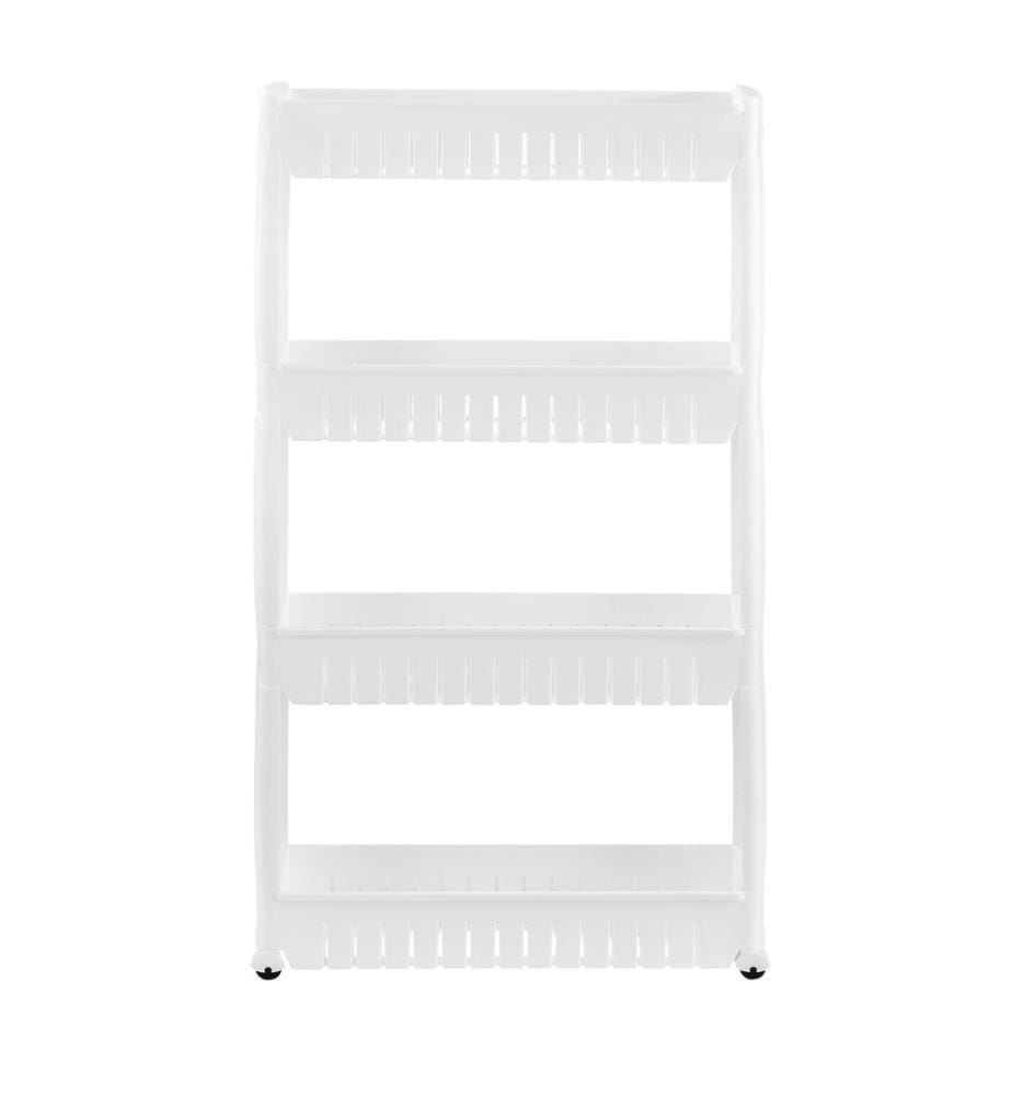 Rollregal 102x12x54.5 cm Rollwagen Weiss