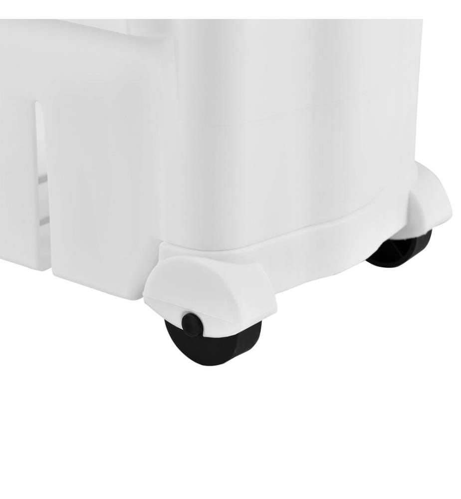 Rollregal 102x12x54.5 cm Rollwagen Weiss