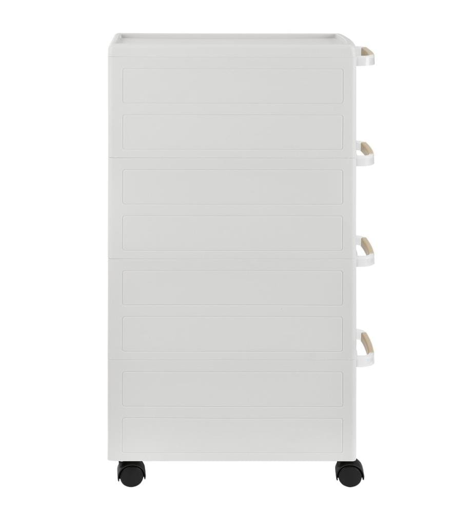 Rollregal 85x18x46.5 cm Rollwagen Weiss