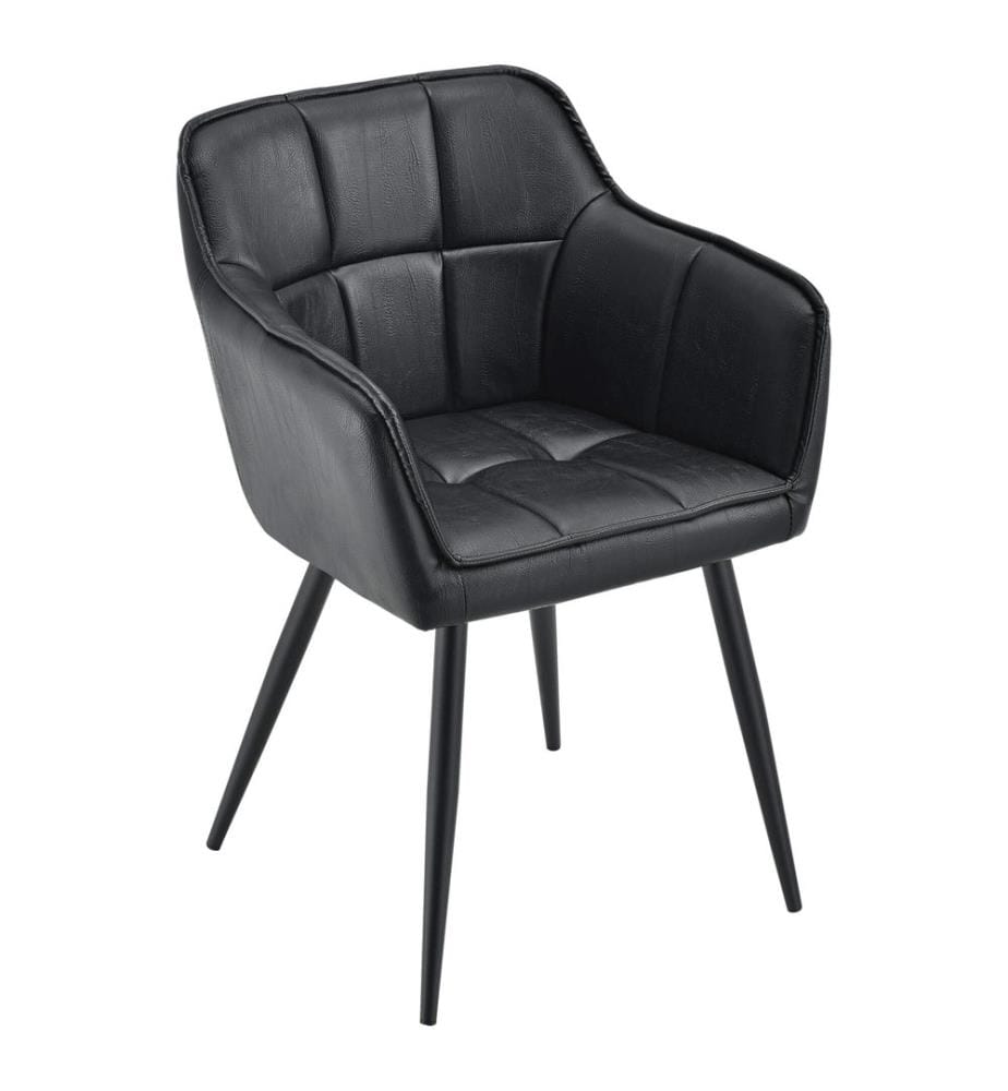Birmingham Armchair 79x56x54 cm Faux Suede Black