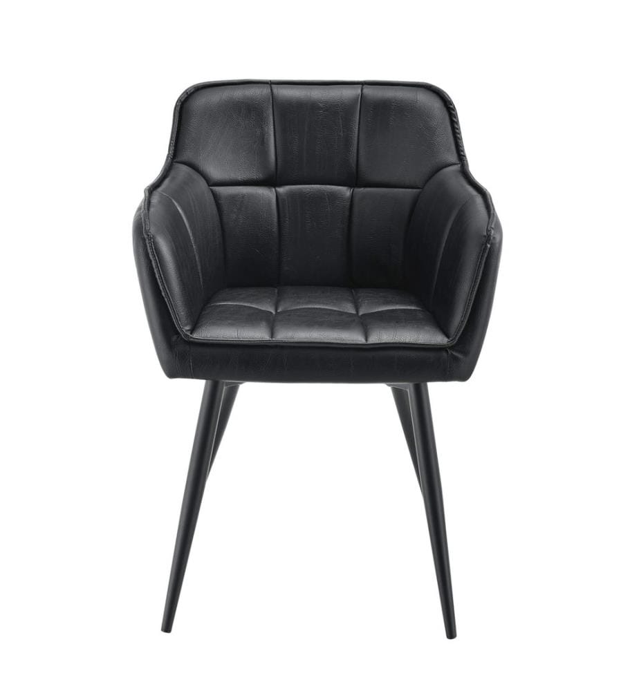 Birmingham Armchair 79x56x54 cm Faux Suede Black