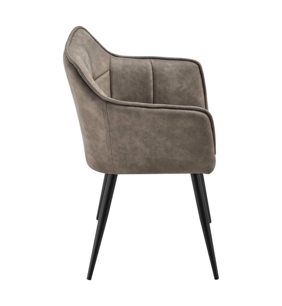 Sessel Birmingham 79x56x54 cm Wildlederimitat Taupe