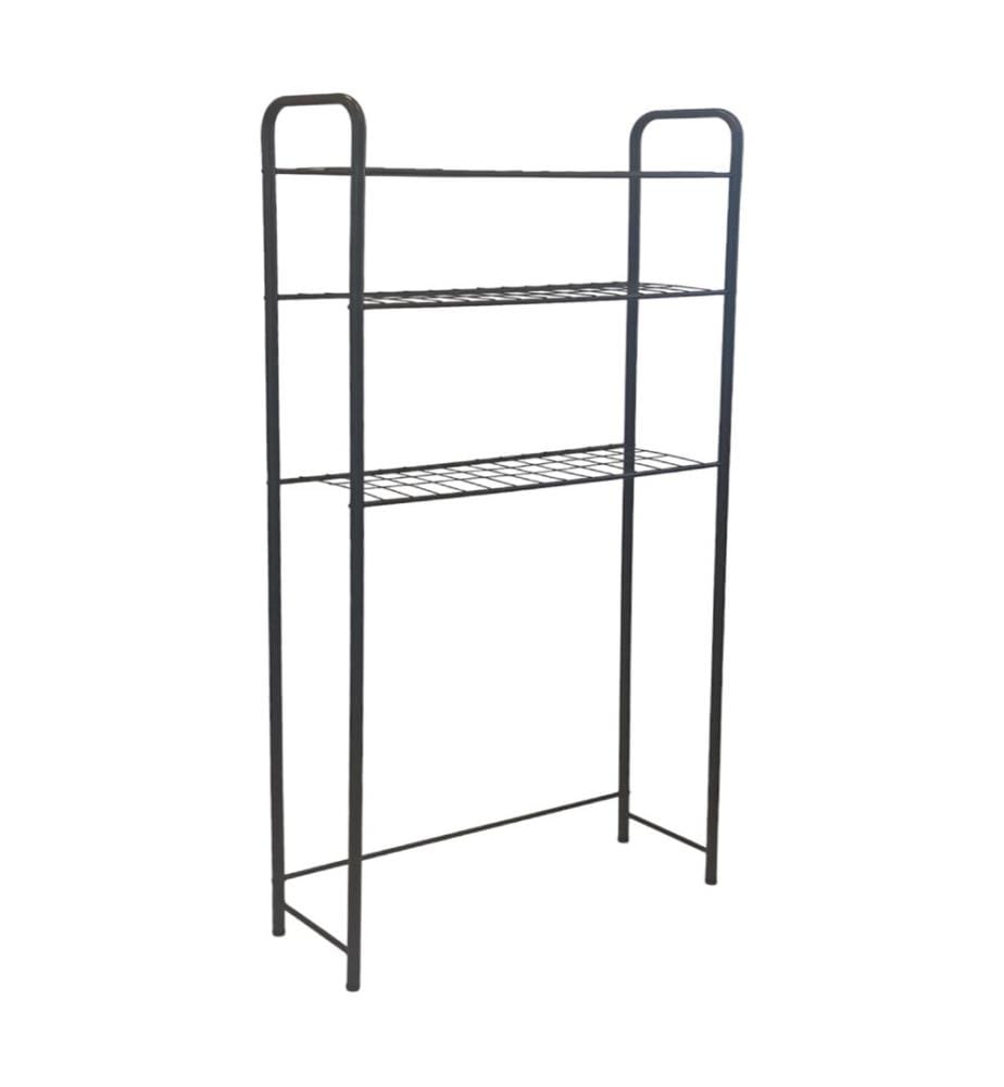 Waschmaschinenregal Nordborg mit 3 Ablagen Metall 161x69x24.5 cm