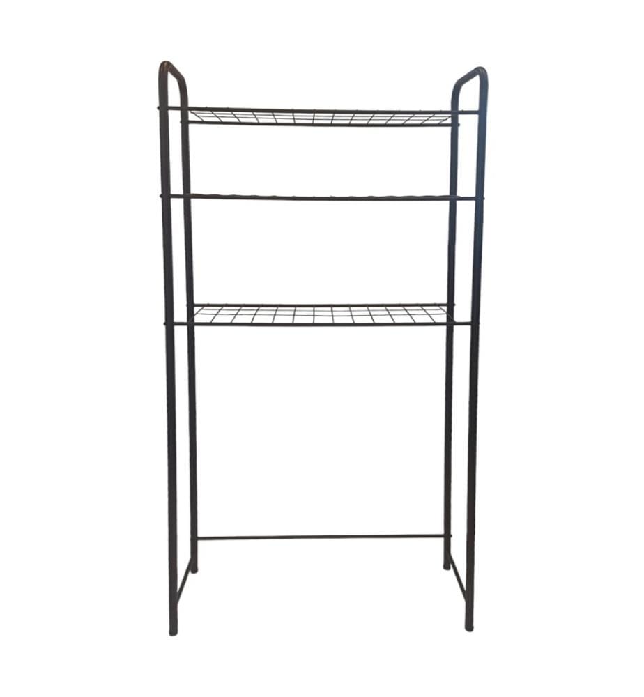 Waschmaschinenregal Nordborg mit 3 Ablagen Metall 161x69x24.5 cm