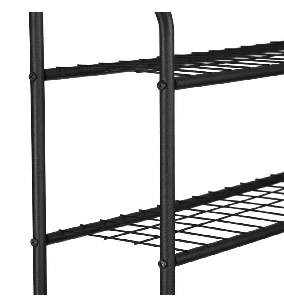 Waschmaschinenregal Nordborg mit 3 Ablagen Metall 161x69x24.5 cm