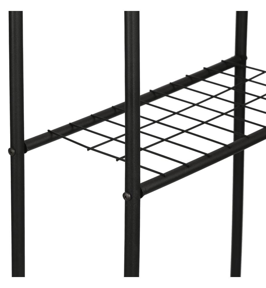 Mensola da bagno Nordborg con 3 ripiani, in metallo, 161 x 52,5 x 24,5 cm