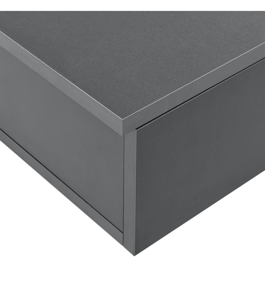Wandregal Ringsted 60x24x12.6 cm mit Schublade Dunkelgrau