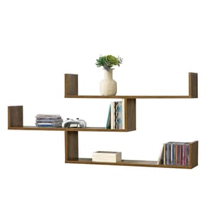 Wandregal Grimstad 119x18x55 cm Dunkler Holzton