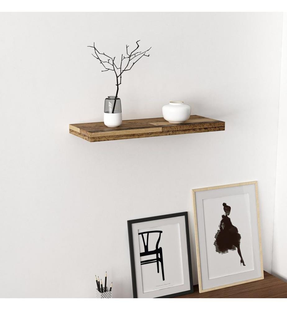Wandregal Bredebro 3.6x60x23 cm bis ca. 10 kg Altholz