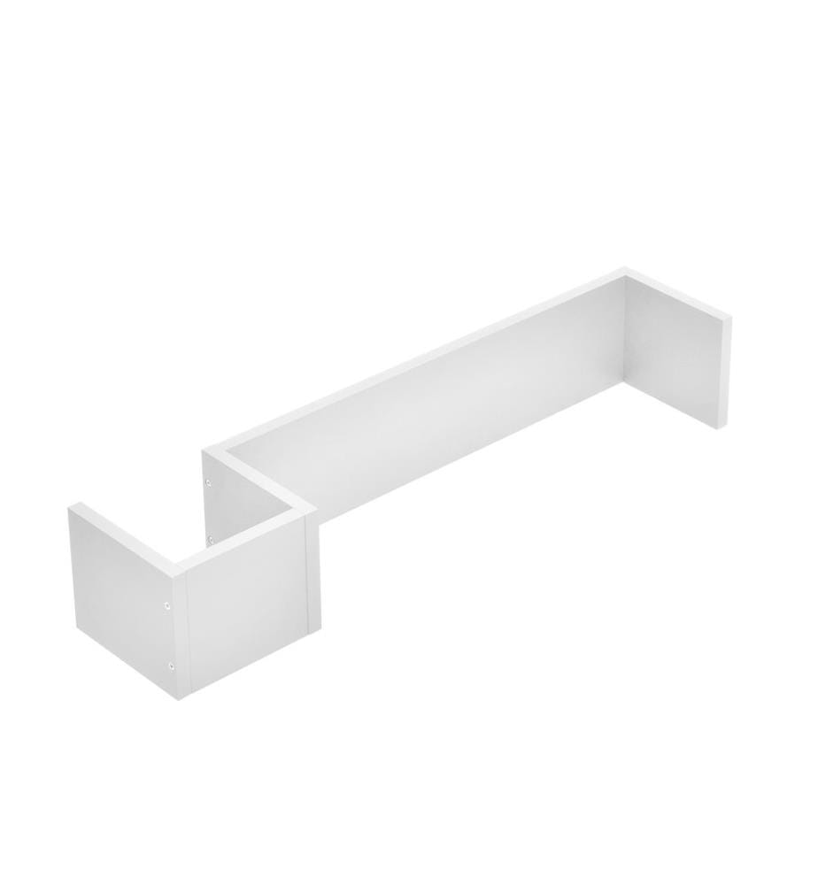 Étagère murale Greiz Trend Lounge, style rétro, blanc mat