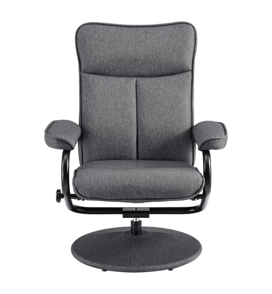 Fauteuil relax Lohja 108 x 79 x 77 cm, réglable, avec repose-pieds, en tissu
