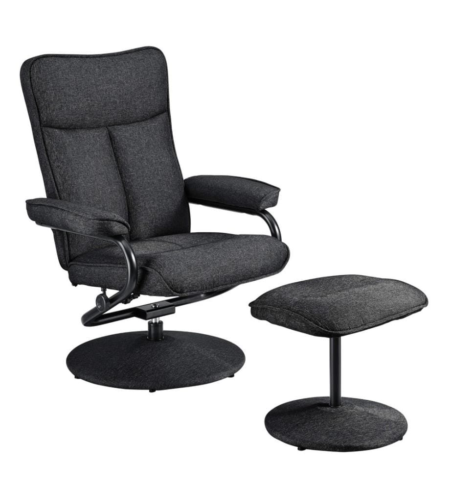 Relaxsessel Lohja 108x79x77 cm verstellbar mit Fusshocker Stoff