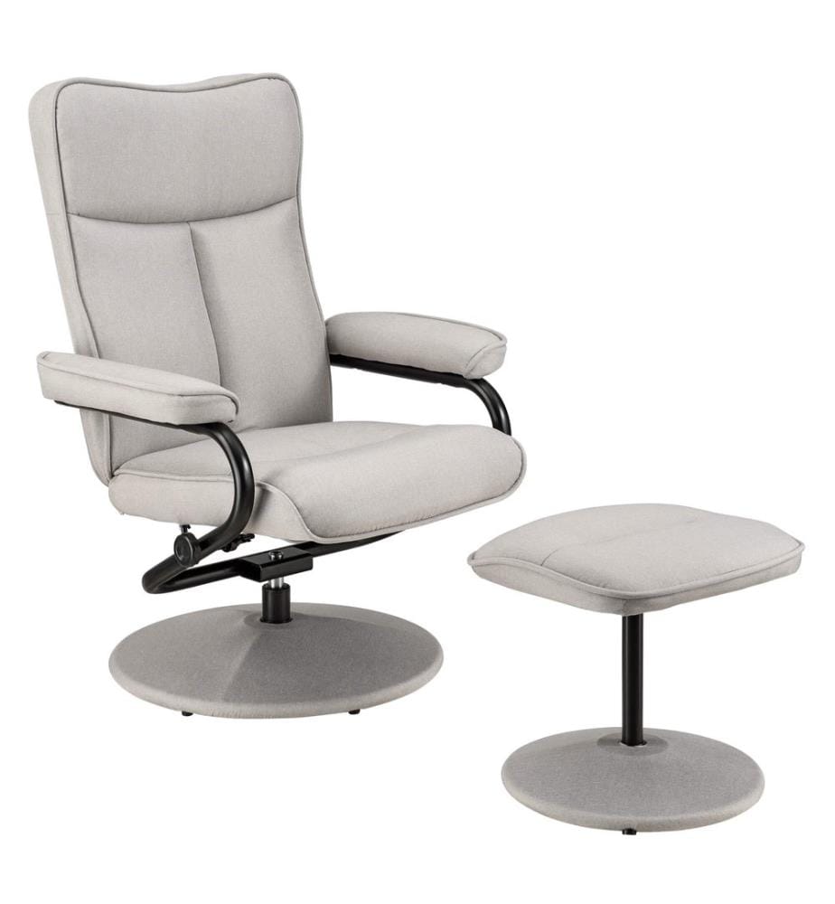 Fauteuil relax Lohja 108 x 79 x 77 cm, réglable, avec repose-pieds, en tissu