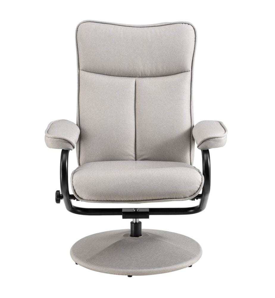 Fauteuil relax Lohja 108 x 79 x 77 cm, réglable, avec repose-pieds, en tissu