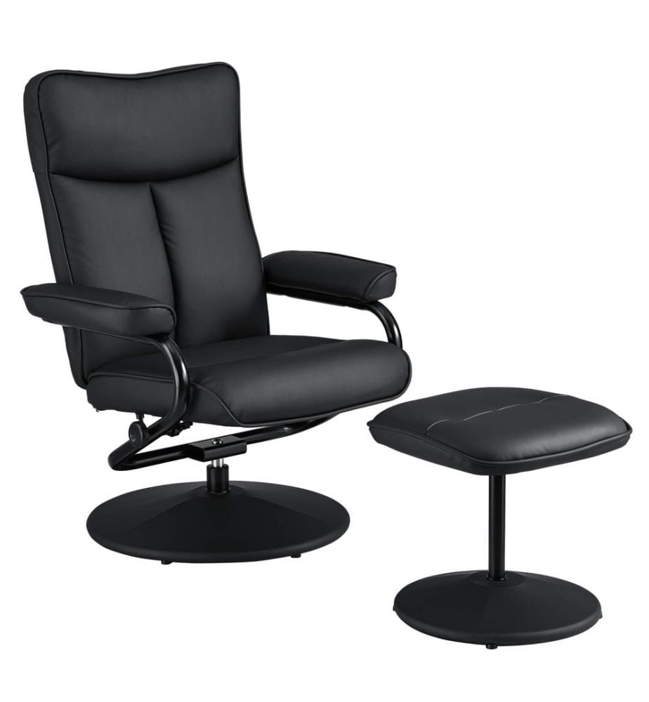 Poltrona relax Lohja 108x79x77 cm, regolabile, con poggiapiedi