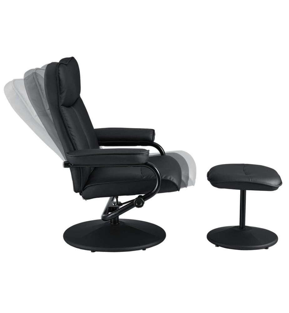 Poltrona relax Lohja 108x79x77 cm, regolabile, con poggiapiedi