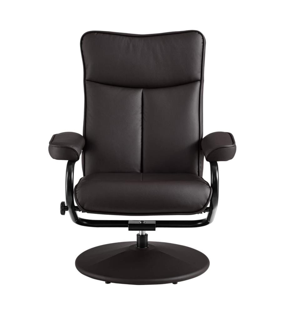 Relaxsessel Lohja 108x79x77 cm verstellbar mit Fusshocker Braun