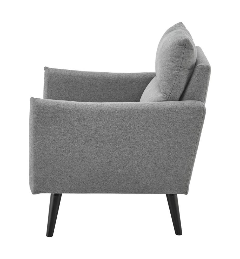 Fauteuil rembourré Eitting gris