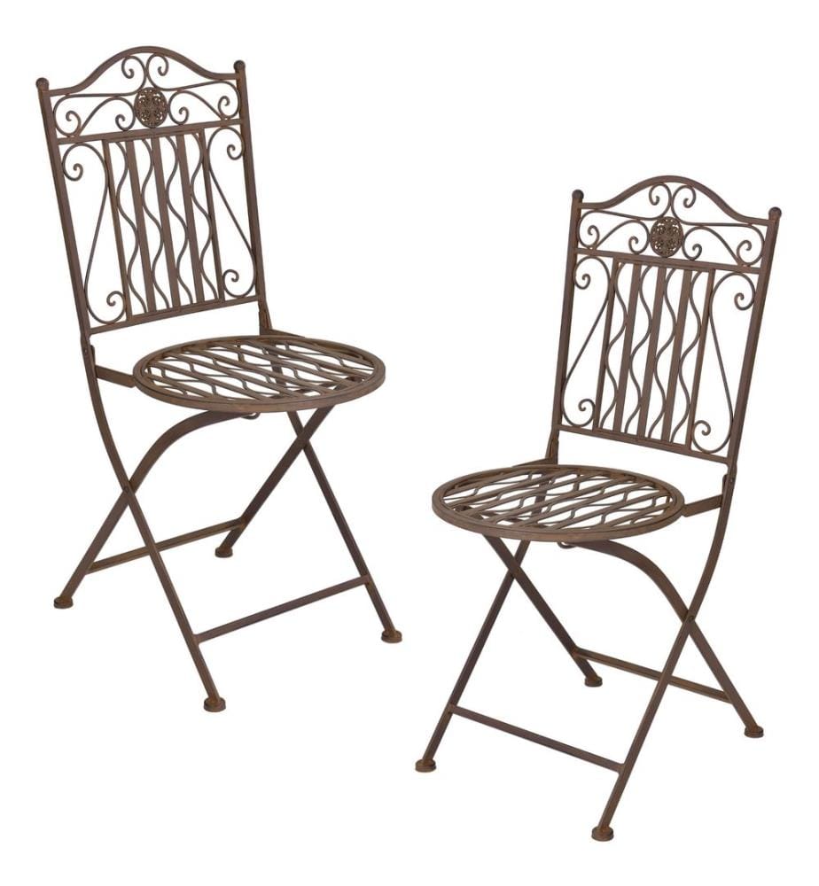 Bistro Set Biella 3-tlg. Edelrost-Braun