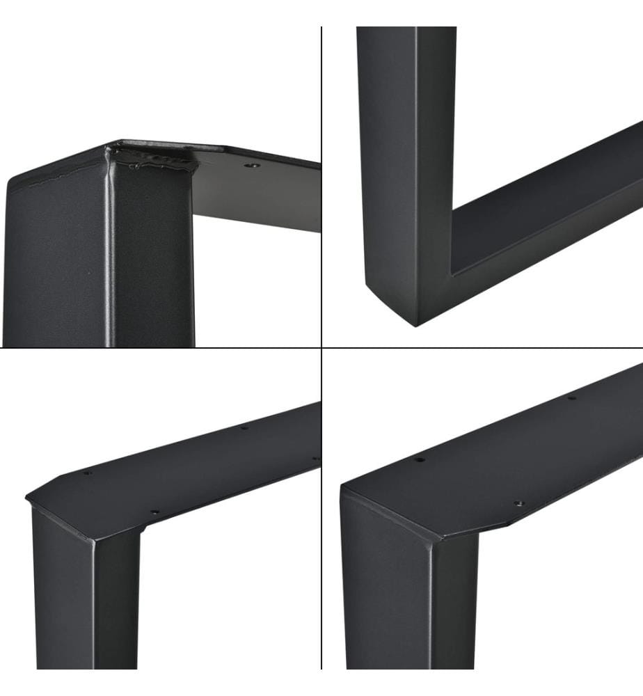 Tischbeine Metall 2er-Set Tischgestell 60x72 cm