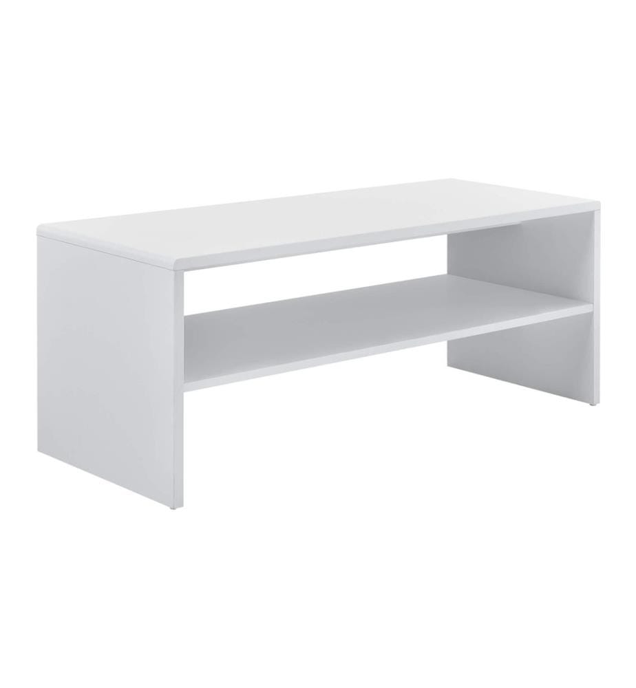 Couchtisch Trier 100x40x40 cm mit Ablage Weiss