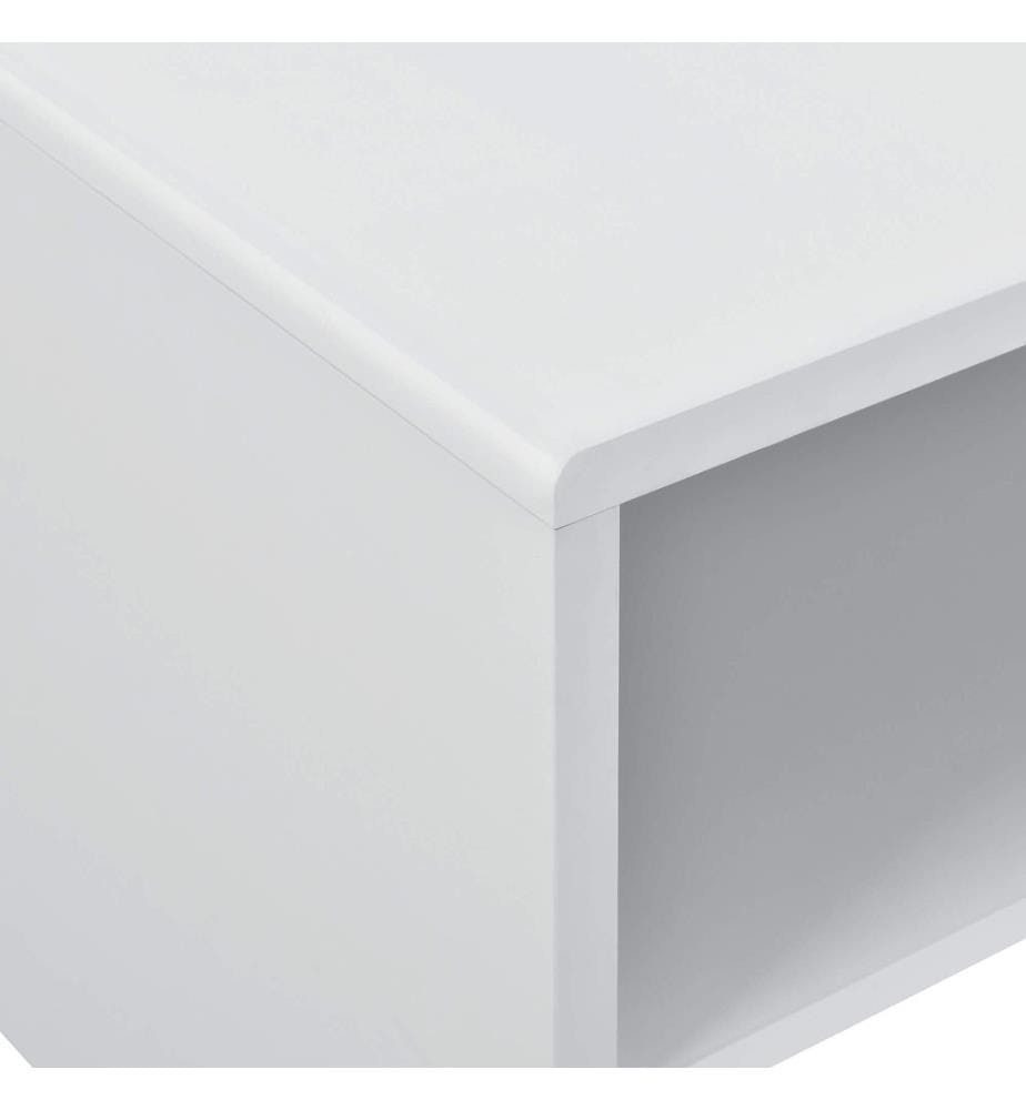 Couchtisch Trier 100x40x40 cm mit Ablage Weiss