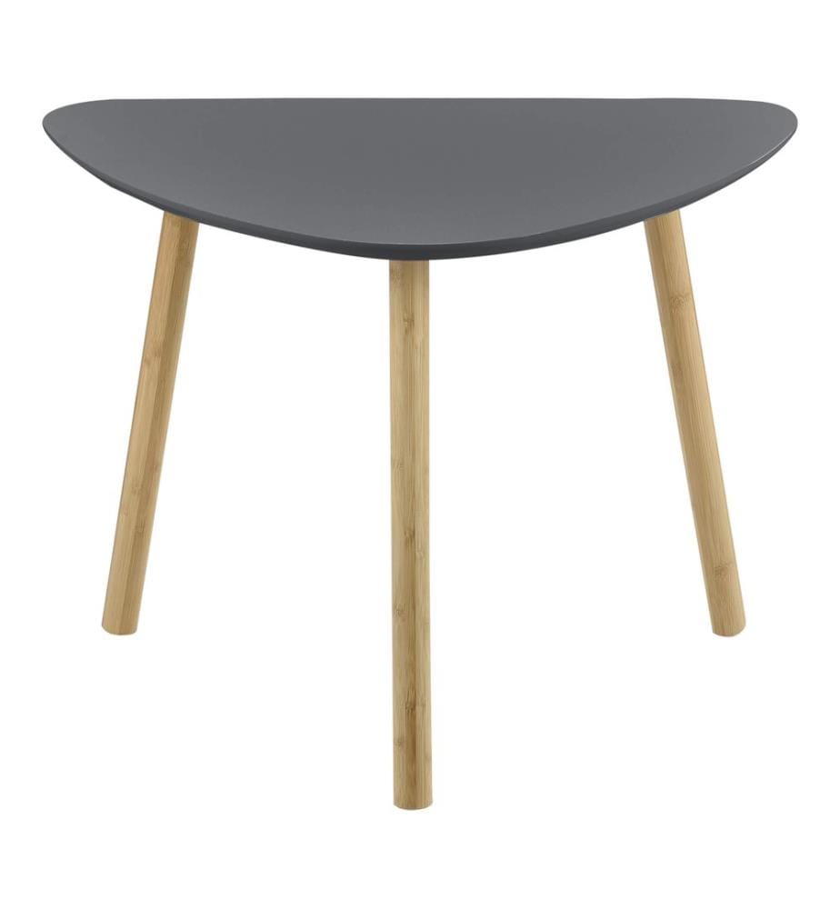 Lot de 2 tables basses Levanger en bambou gris