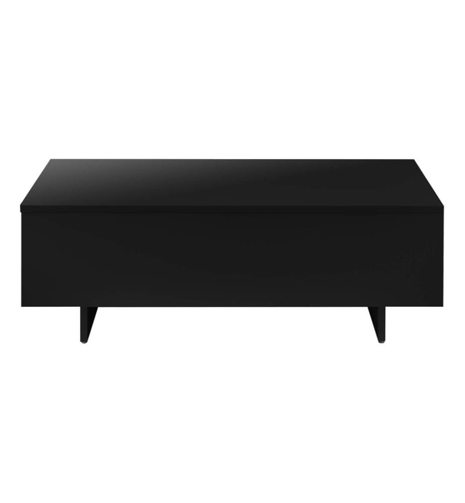 Table basse Vänersborg 85 x 55 x 31 cm, noir brillant
