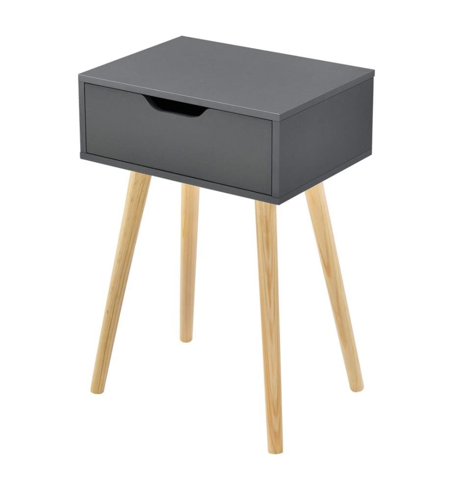 Beistelltisch Östersund 60x40x30 cm mit Schublade Dunkelgrau
