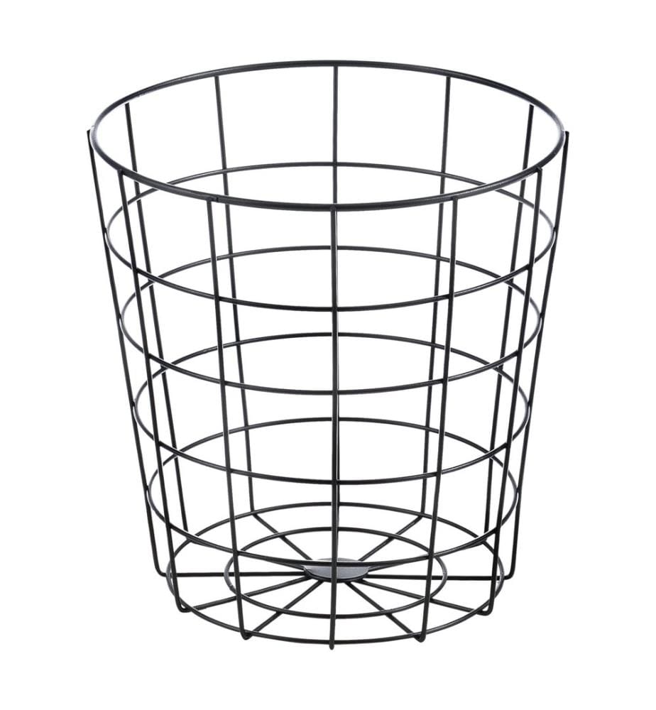 Metallkorb Beistelltisch Curno 3er Set Eiche Antik