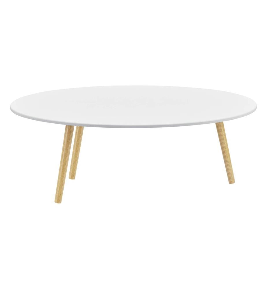 Table basse Viborg 109,5 x 59,5 x 39,5 cm Blanc