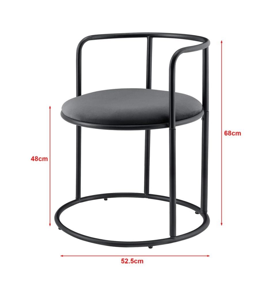 Ensemble de table 3 pièces : table Älvkarleby avec 2 chaises, noir