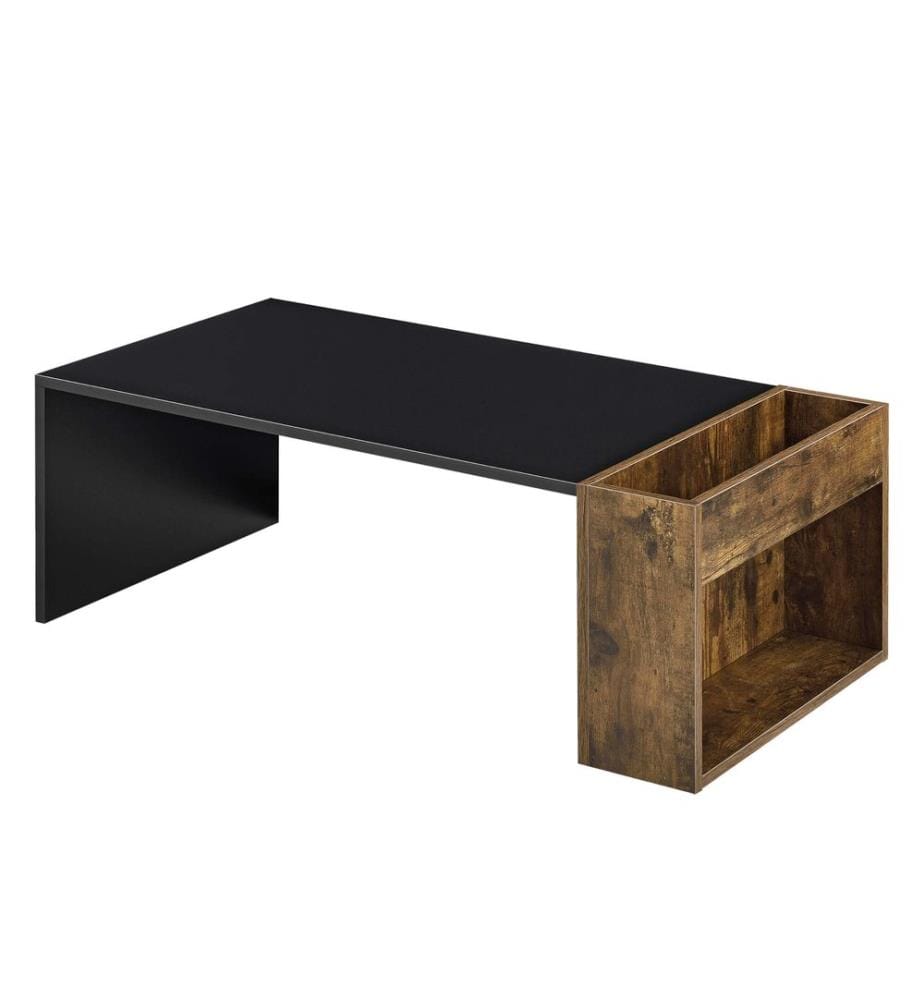 Table basse Hallsberg 34 x 95 x 50 cm, chêne noir