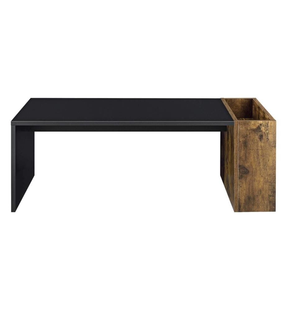 Table basse Hallsberg 34 x 95 x 50 cm, chêne noir