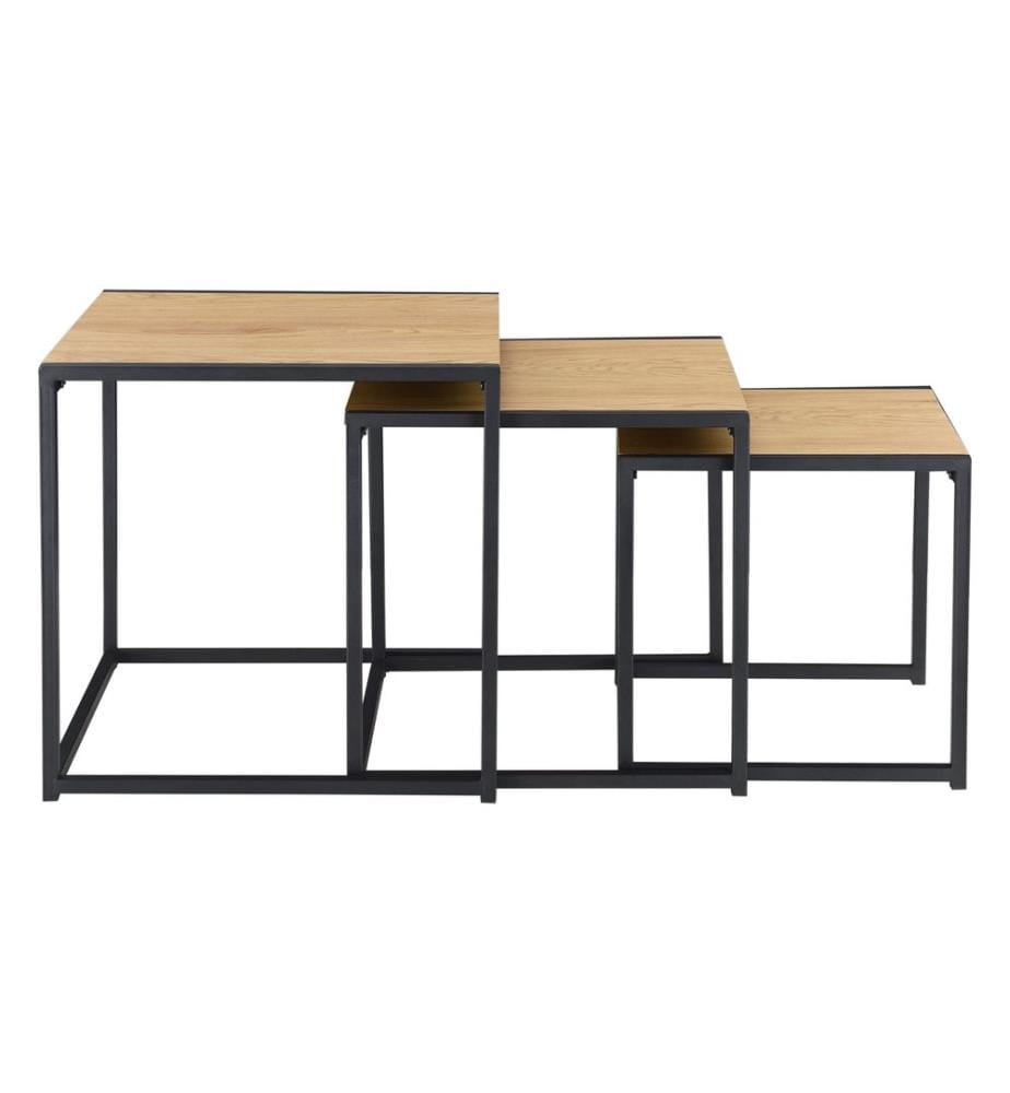 Beistelltisch Ringsaker 3er Set Eiche-Optik