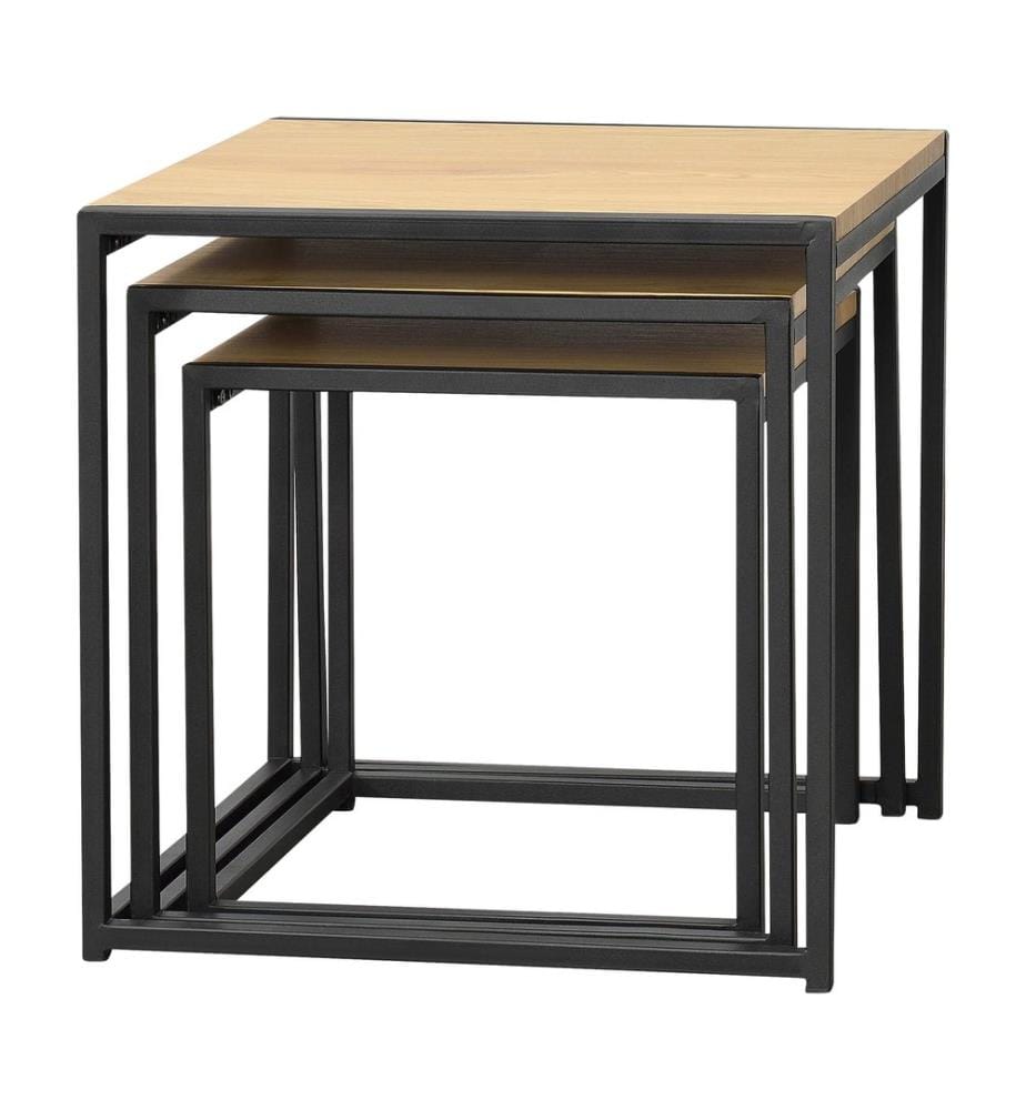 Beistelltisch Ringsaker 3er Set Eiche-Optik