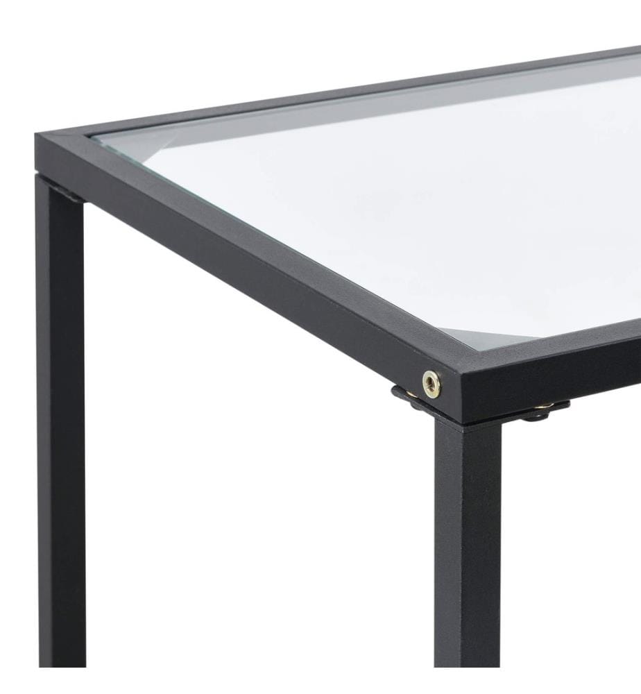 Table d'appoint Perstorp 100 x 30 x 73 cm, noir