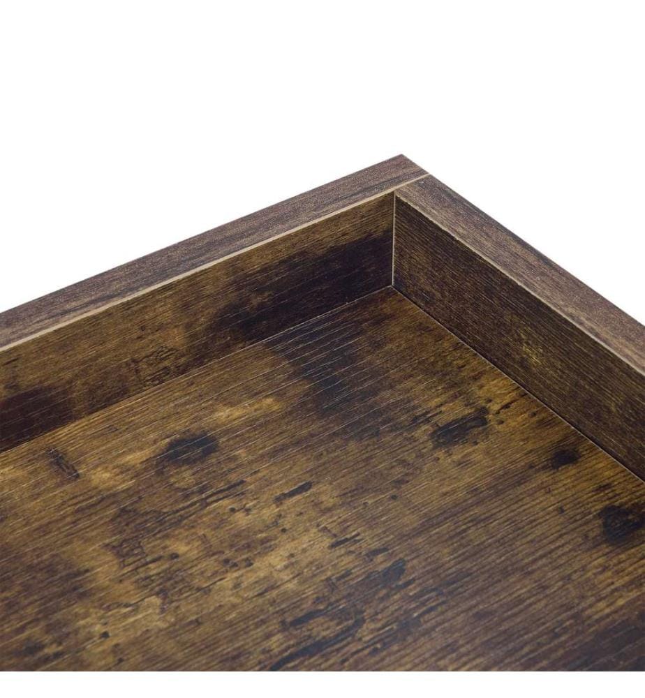 Beistelltisch Mariefred 55x40x40 cm mit Ablage Dunkler Holzton