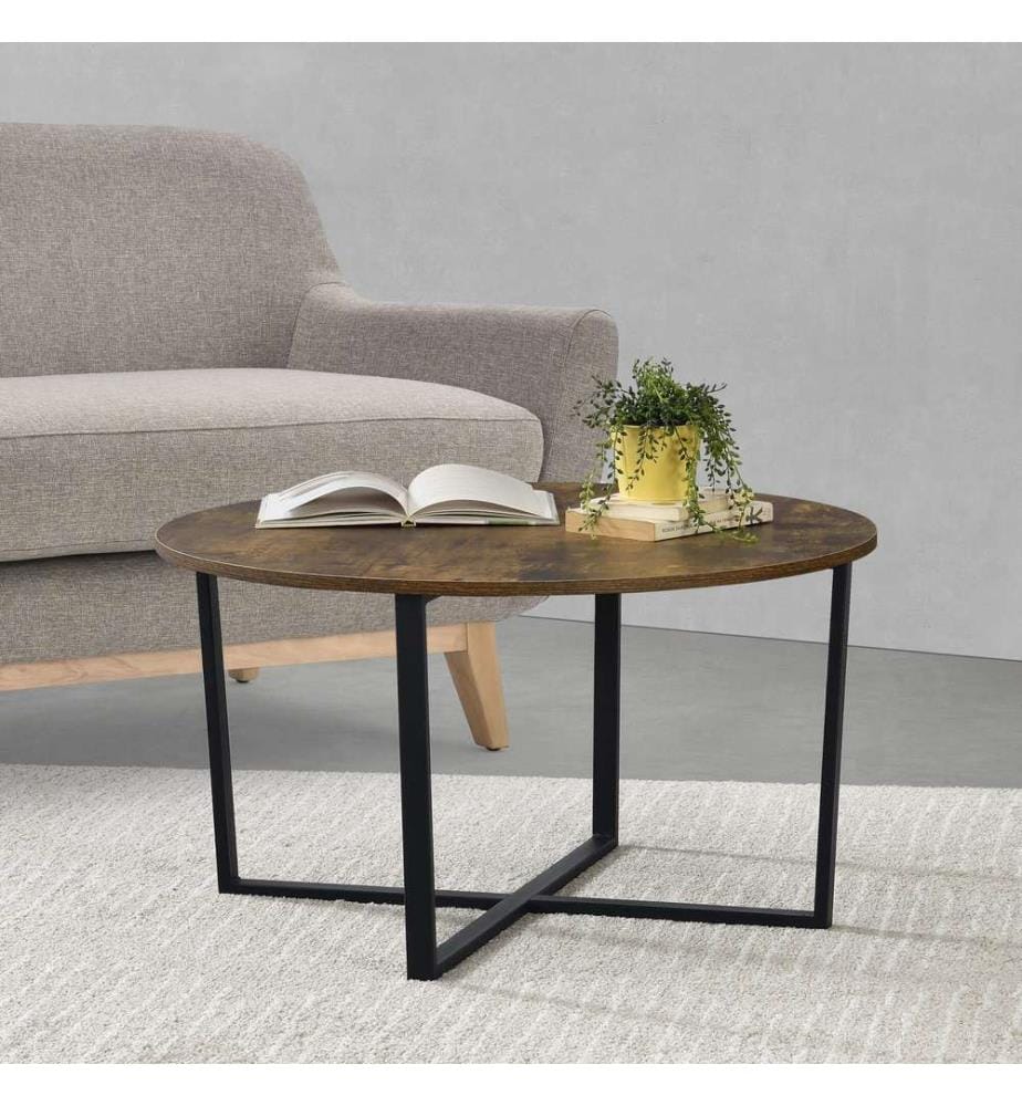 Table basse Vadstena 45 x 80 cm, teinte bois foncé