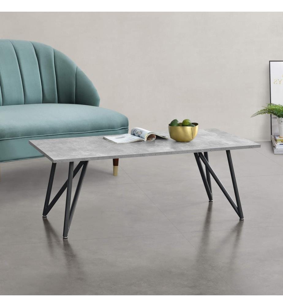 Couchtisch Säter 120 x 60 x 45 cm Betonoptik