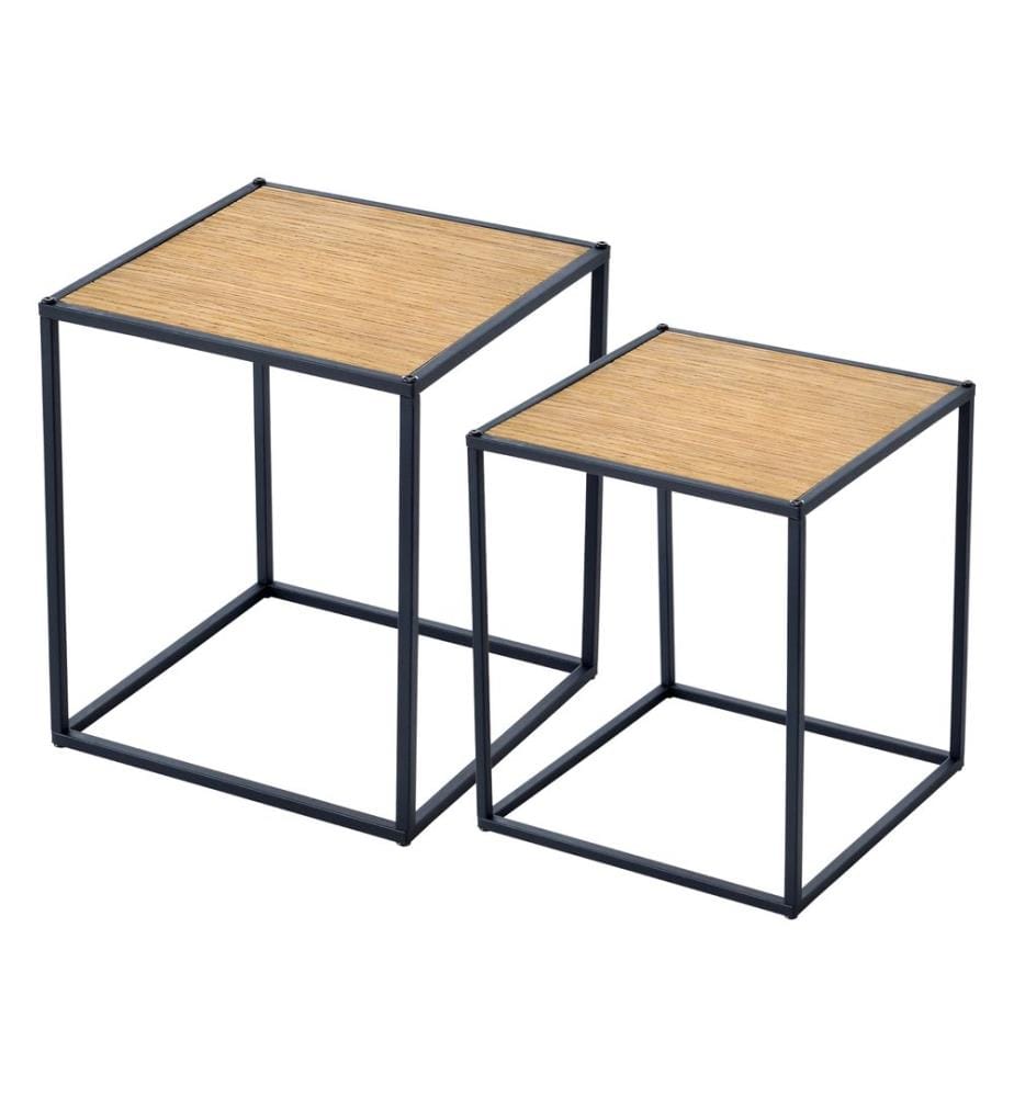 Satztisch Grindavik im 2er Set Holz-Optik
