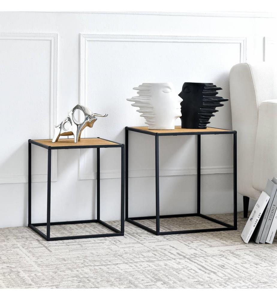 Satztisch Grindavik im 2er Set Holz-Optik