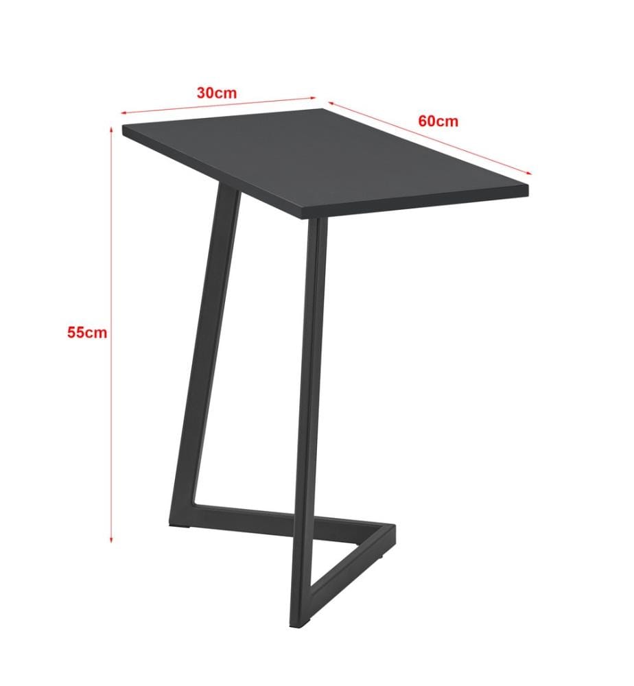 Beistelltisch Kalundborg 55x60x30 cm Schwarz