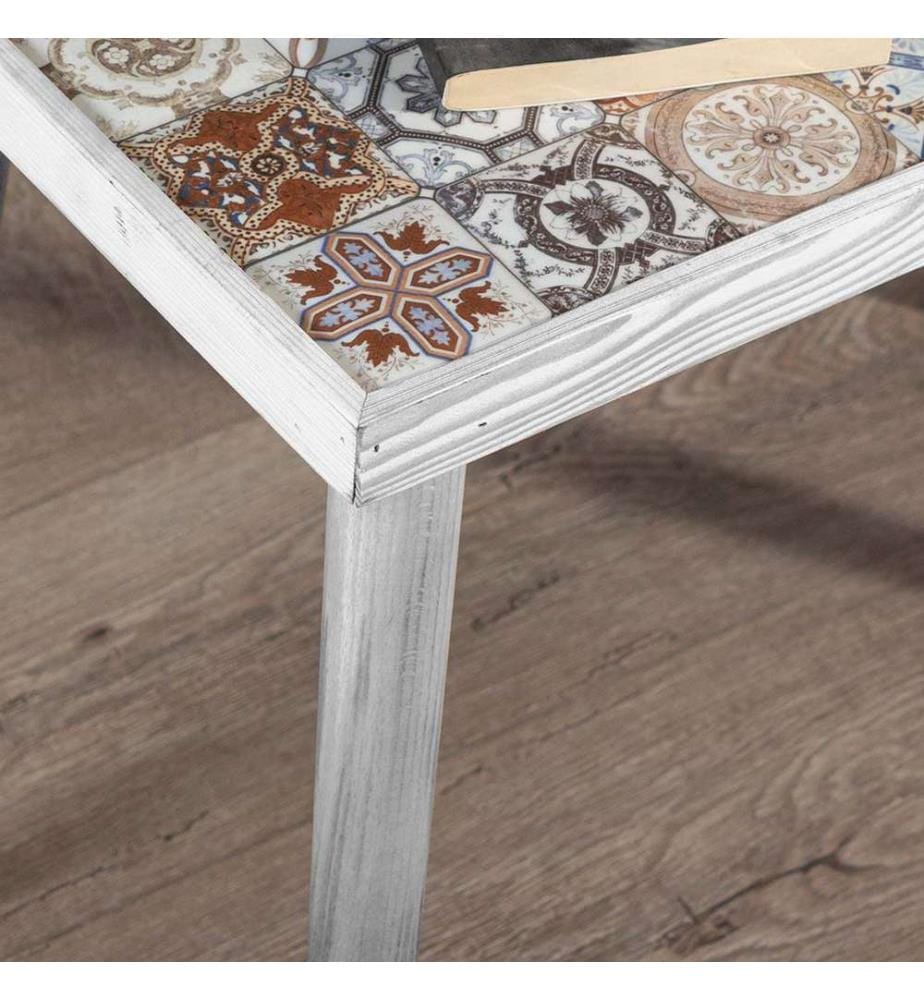 Table basse Gotland 45 x 62 x 32 cm, blanche