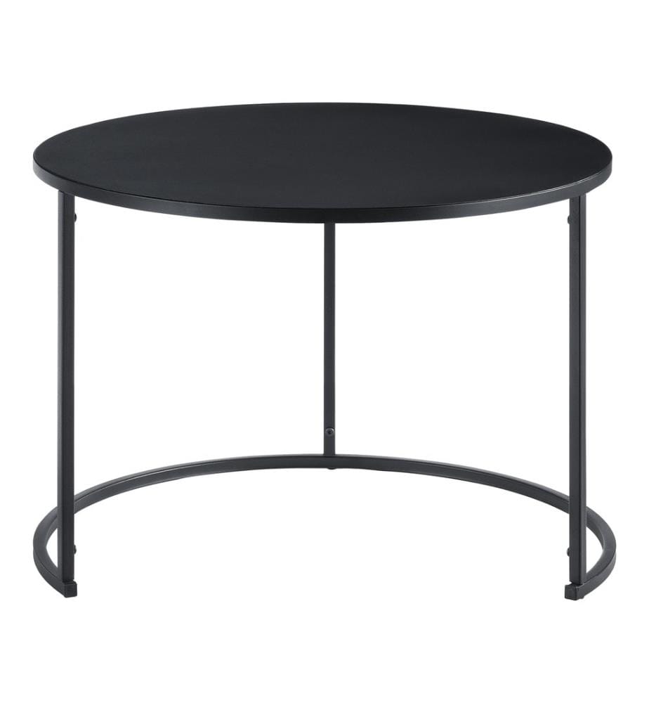 Couchtischset Korenica 2er-Set max. 20-20kg Rund Schwarz