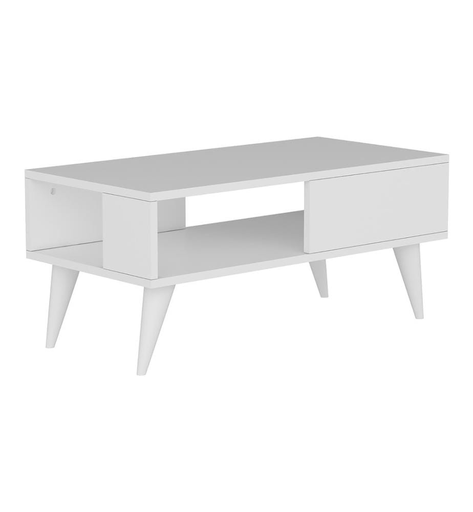 Table basse Ludvika 40 x 90 x 45 cm, blanche