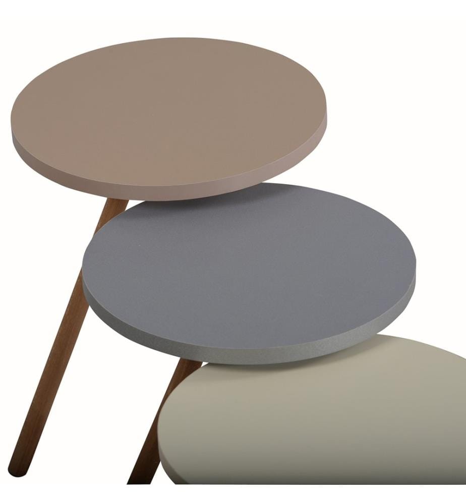 Beistelltisch Set Hjørring im 3er Set Rund 49x34 cm